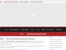 Tablet Screenshot of meisterschule-springe.de